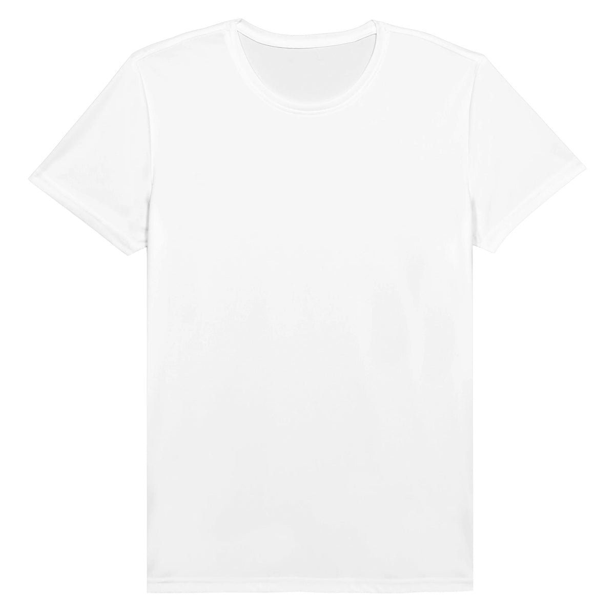 Ich spiel rechts – Funktionsshirt in Weiß, Vorderseite (ohne Druck)