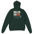 Hallensaison – Hoodie Rückendruck in Waldgrün – Rückseite