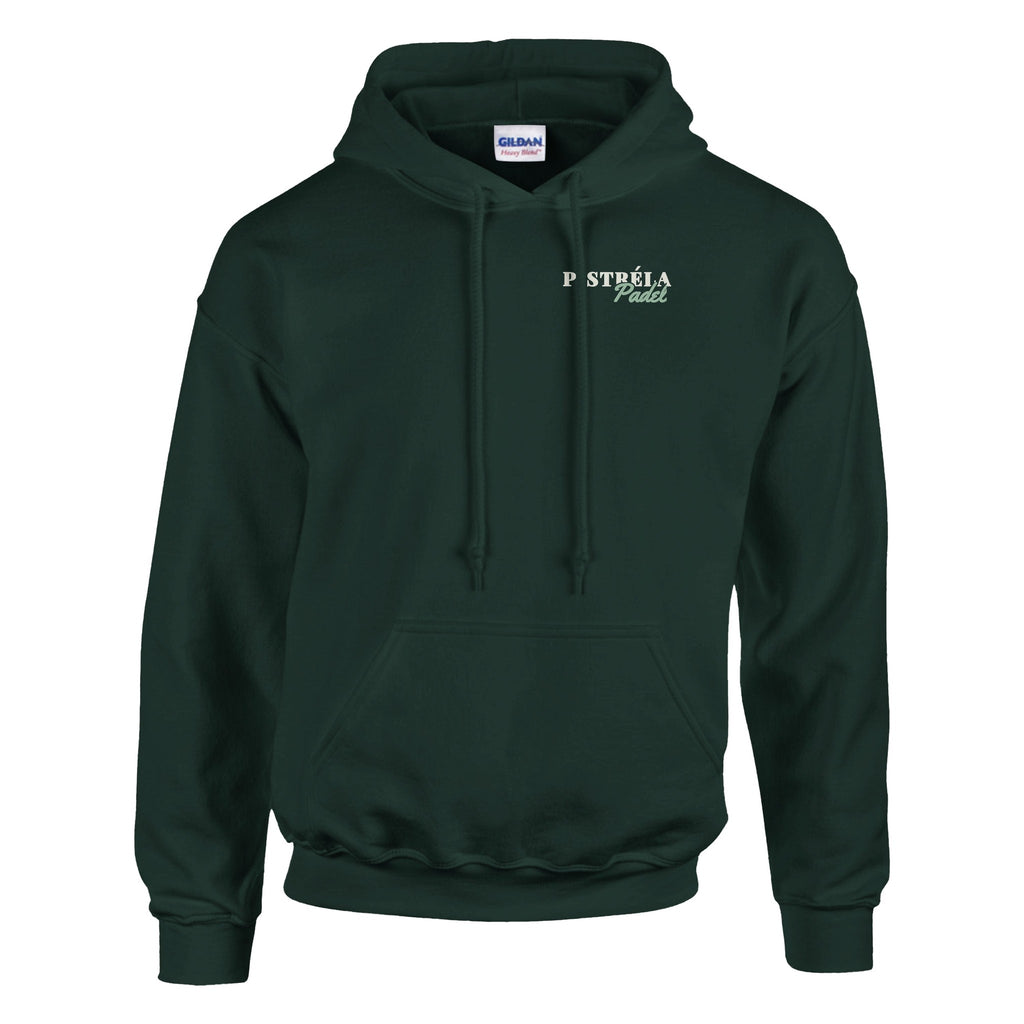 Hallensaison – Hoodie Rückendruck in Waldgrün – Vorderseite