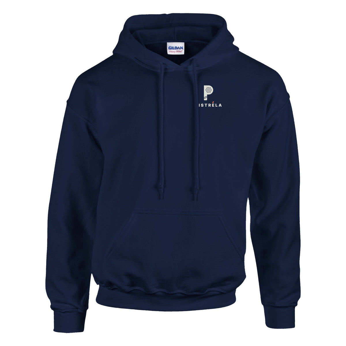Ich zahl die Halle – Hoodie Rückendruck in Navy – Vorderseite