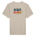 Ich zahl die Halle – T-Shirt Rückendruck in Sand – Rückseite