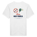 Nein, nicht Paddeln – T-Shirt Rückendruck in Weiß – Rückseite