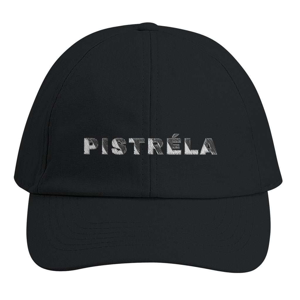 PISTRÉLA – Cap in Schwarz – Stick vorne