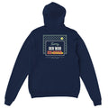 Sorry, der war am Gitter – Hoodie Rückendruck in Navy – Rückseite